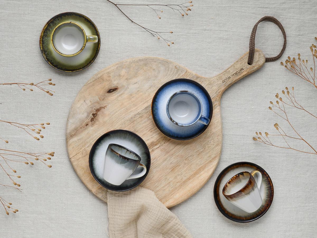 Tassenset Cascade Mix Multicolor L: 19 cm - Multicolor, Basics, Keramik - Creatable