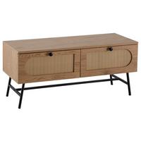 Lowboard Eichefarben Dekor B: 100 cm - Eichefarben/Schwarz, Design, Holzwerkstoff (100/45/40cm) - MID.YOU