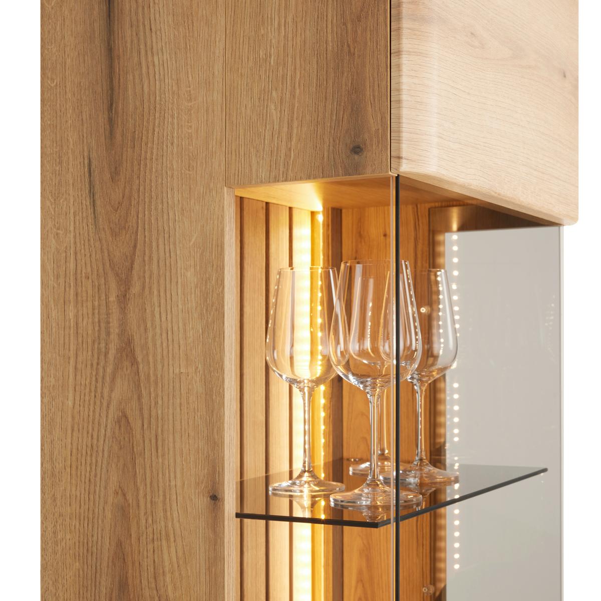 Vitrine Fortuna - MODERN, Glas/Holzwerkstoff (50/191/38cm)