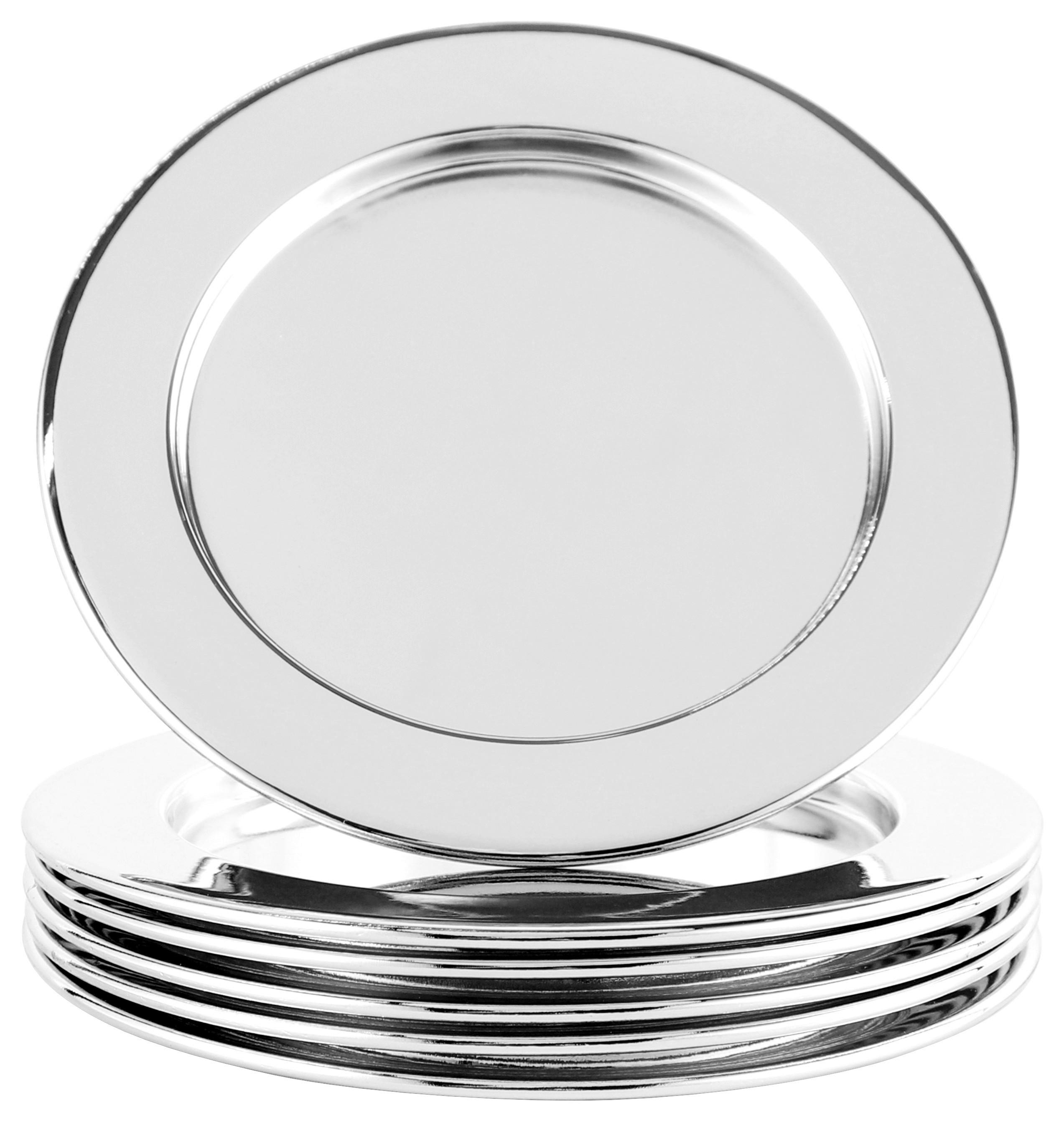 UNTERSETZER ECHTWERK GLASUNTERSETZER-SET - Silberfarben, Design, Metall (10,9cm) - Echtwerk