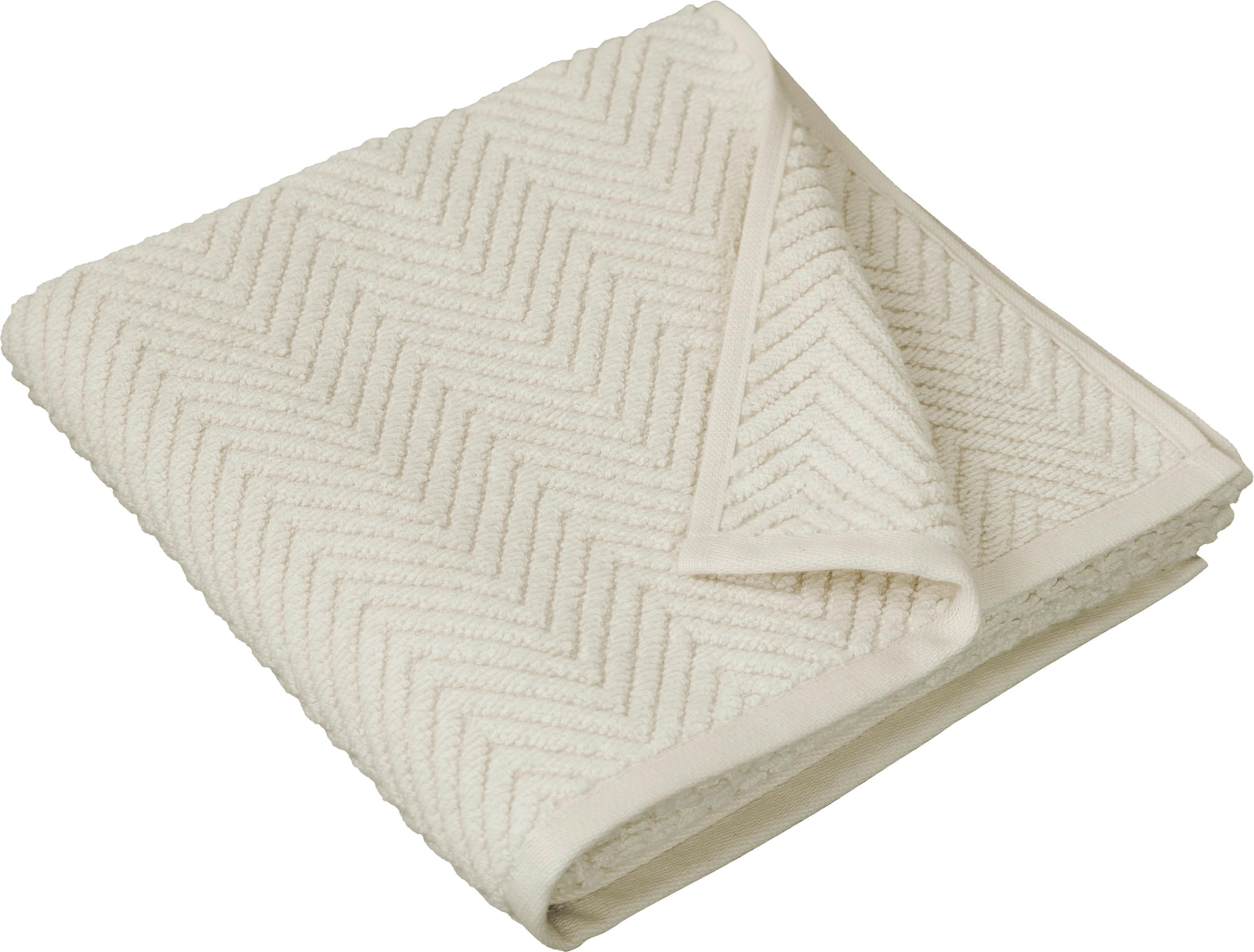 Handtuch Carla Baumwolle 400 G&m2 Naturfarben 50x100 cm - Naturfarben, LIFESTYLE, Textil (50/100cm) - Framsohn