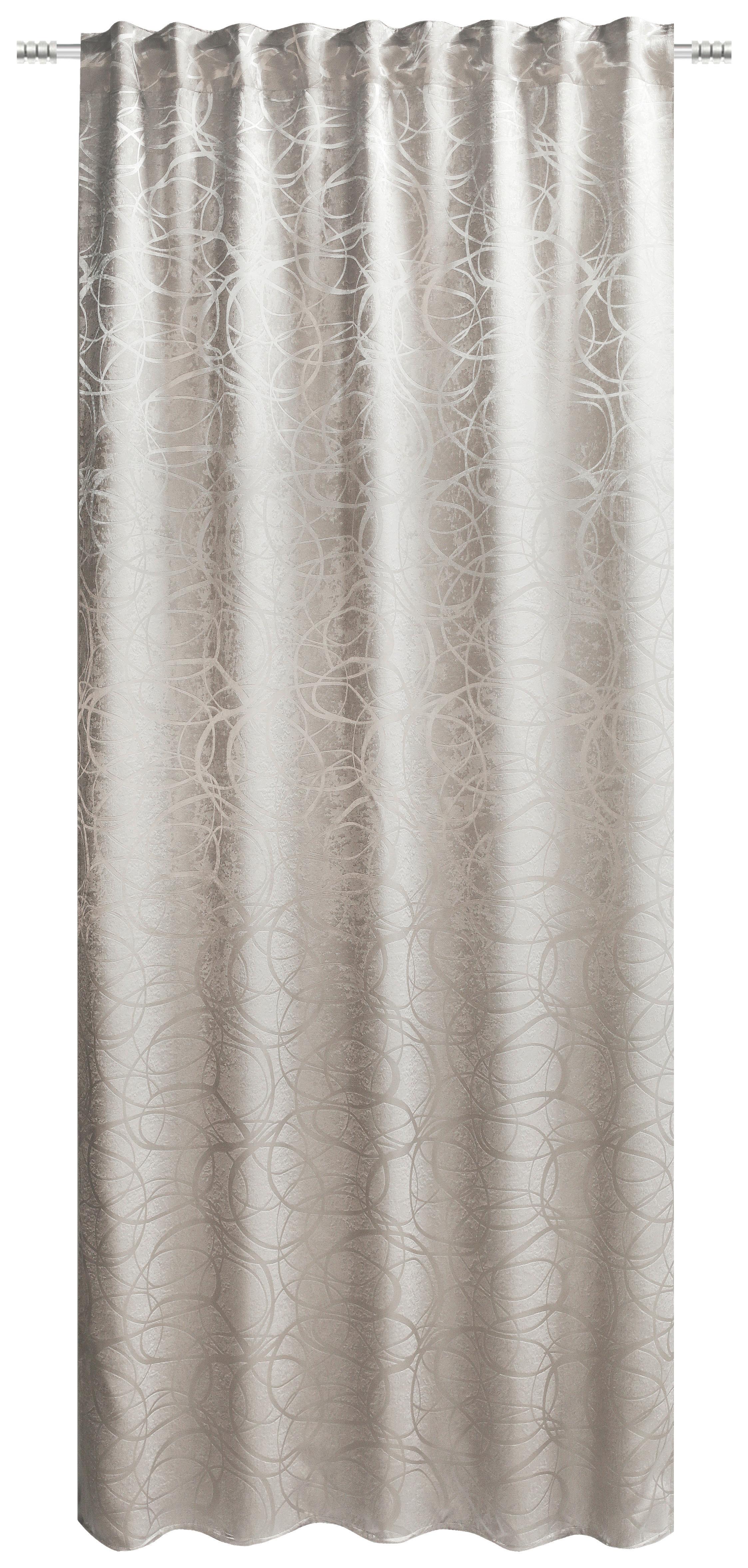 Sötétítőfüggöny Jungola Kb. 135/245cm - taupe, Romantik / Landhaus, textil (135/245cm) - James Wood