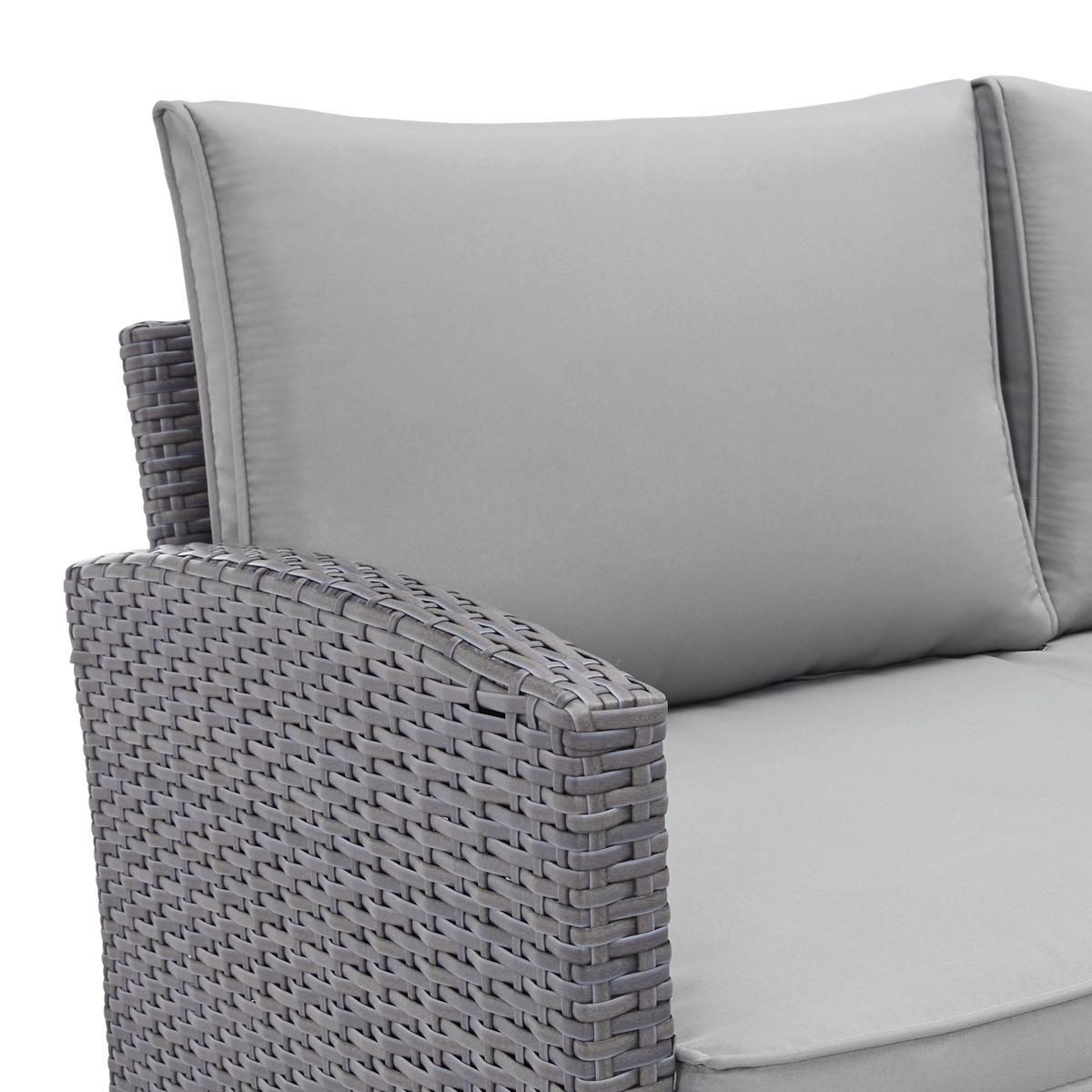 TERASOVÁ SEDACÍ SOUPRAVA Marrakesch 1, 181/240cm - šedá/černá, Moderní, kov/textil (181/70/240cm) - Modern Living