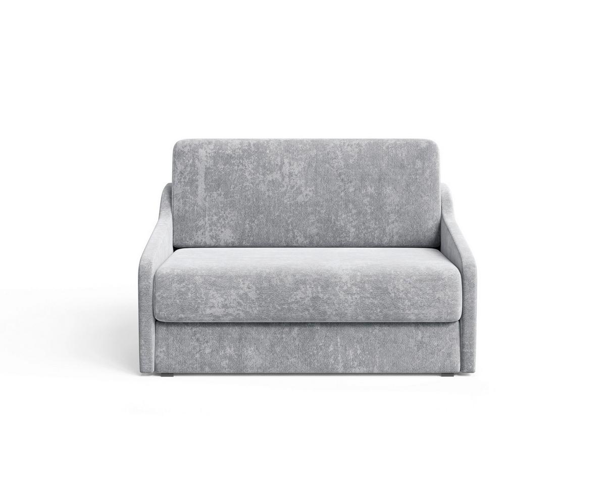 Schlafsofa Fly Grau, B: 136 cm - Schwarz/Grau, Design, Textil (136/86/113cm) - MID.YOU