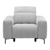 Kreslo ALVARO, sivý zamat, relax.funkcia - sivá/tmavosivá, Modern, kov/drevo (115/79/109cm) - Mömax