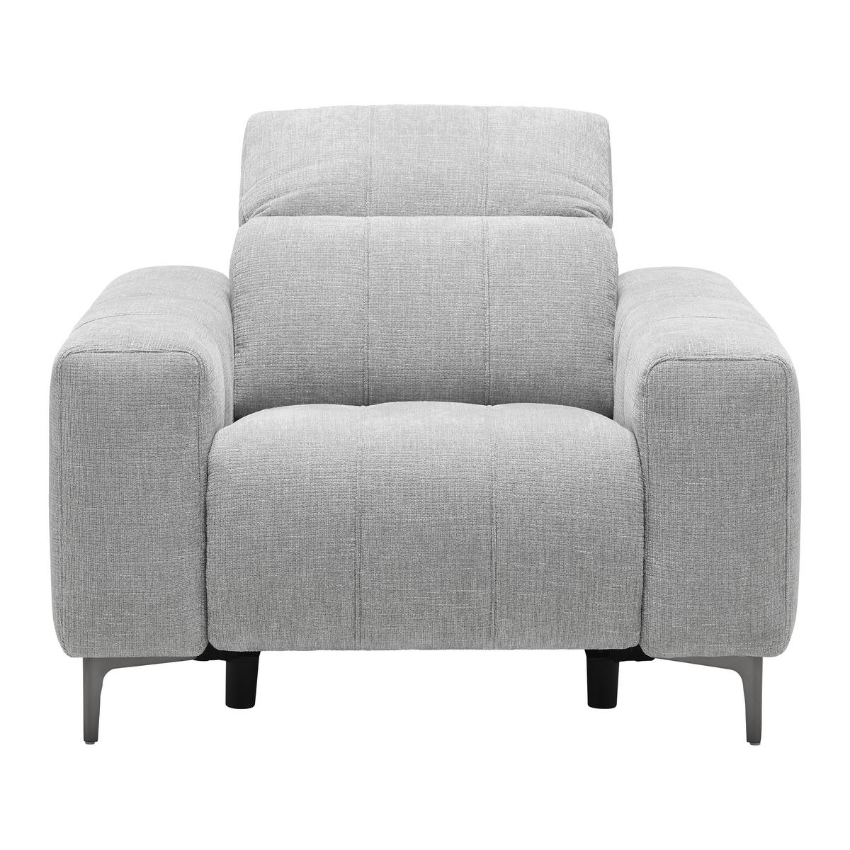 Kreslo ALVARO, sivý zamat, relax.funkcia - sivá/tmavosivá, Modern, kov/drevo (115/79/109cm) - Mömax