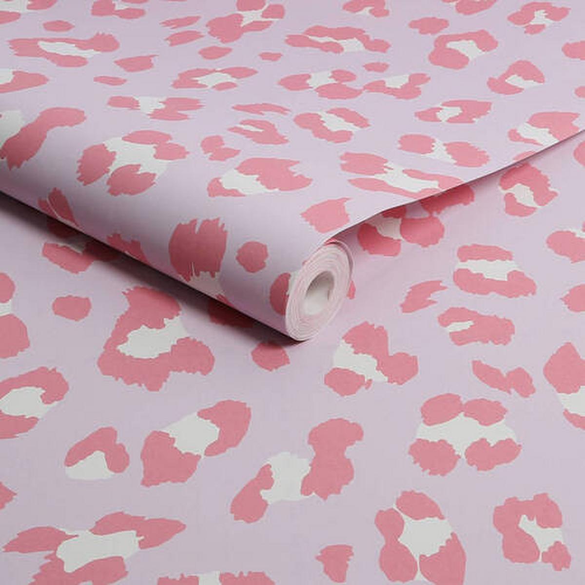 Vliestapete 118724 - Pink/Weiß, Basics, Papier/Kunststoff (52/1000cm)