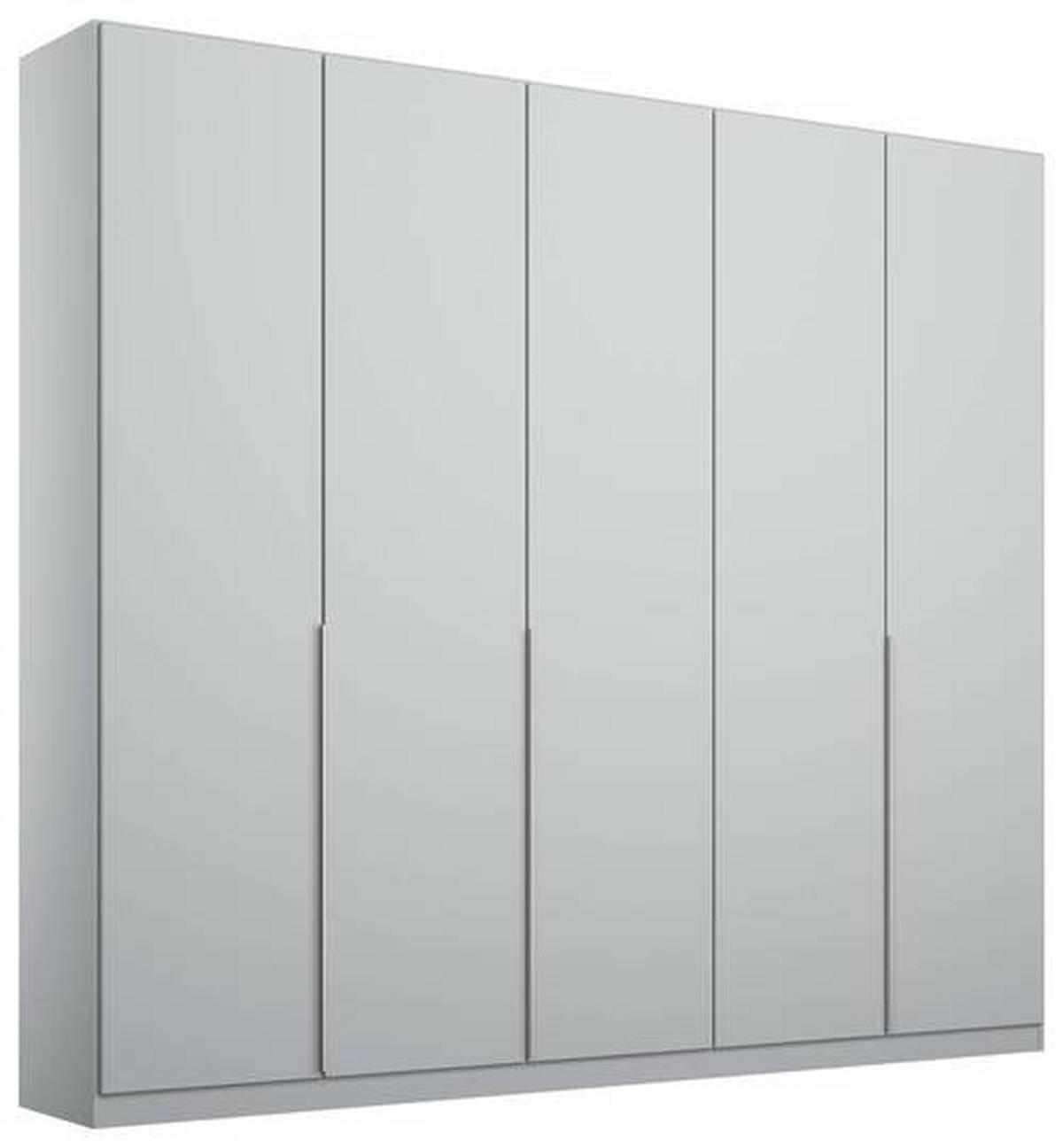 SKRIŇA S OTOČNÝMI DVERAMI ALABAMA - svetlosivá/hliníková, Modern, kompozitné drevo (226/229/54cm)