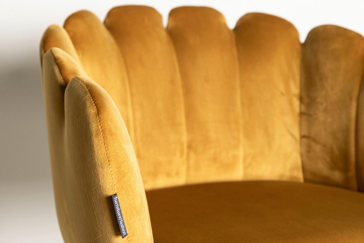 Stuhl Limhamn - Gelb, Design, Textil/Metall (61/76.56/54cm) - Livetastic