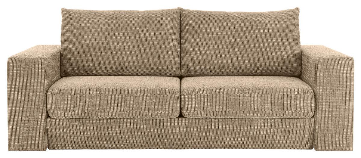 Viersitzer-Sofa Looks V-2 - Eichefarben/Beige, Design, Textil (252/96/107cm) - LOOKS by W.Joop