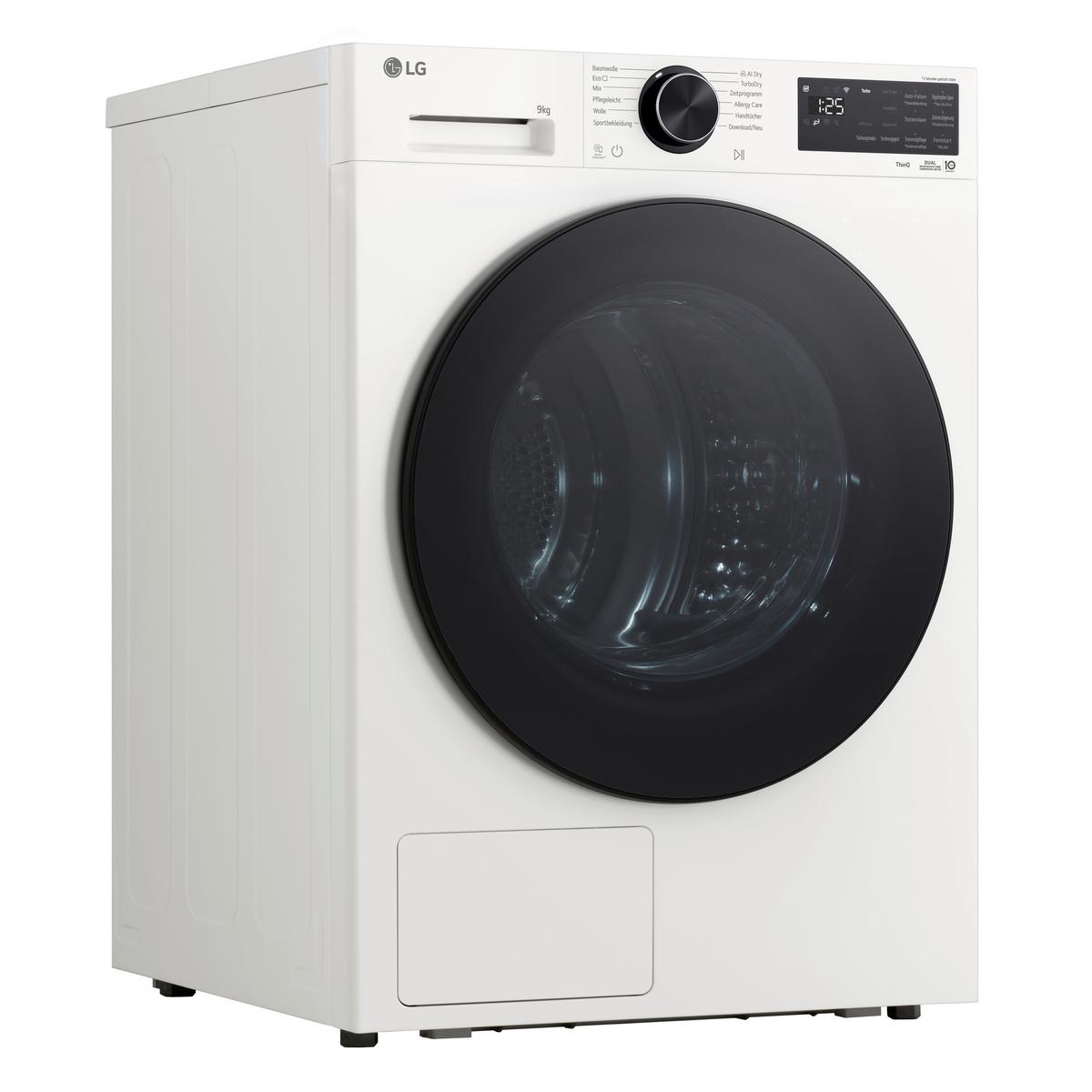 Wärmepumpentrockner Rt90x7 Füllmenge ca. 9kg - Weiß, Basics, Metall (60/85/66cm) - LG