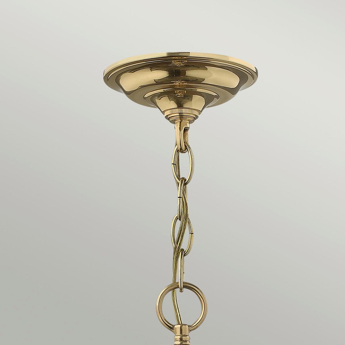 Hängeleuchte Hk-Gentry-P-L-Pb - Messingfarben, Natur, Glas/Metall (35.4/74.1cm) - Elstead Lighting
