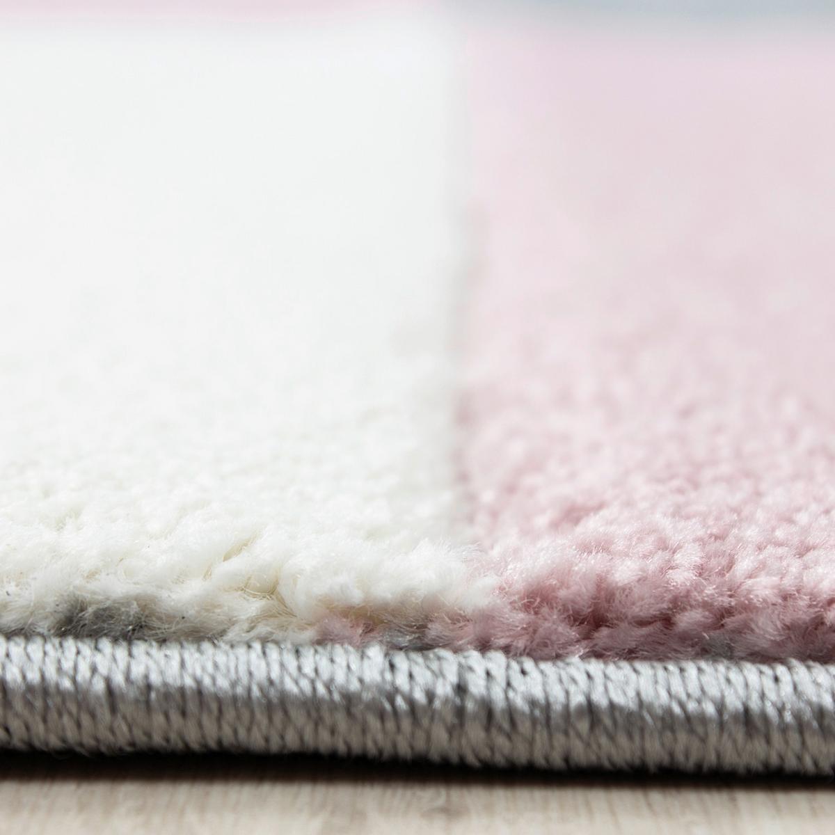 Webteppich Pink Naturfaser Hawaii 200x290 cm - Pink, KONVENTIONELL, Textil (200/290cm)