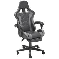 Gamingstuhl Miami - Schwarz/Grau, LIFESTYLE, Kunststoff/Textil (64/124-134/70cm) - MID.YOU