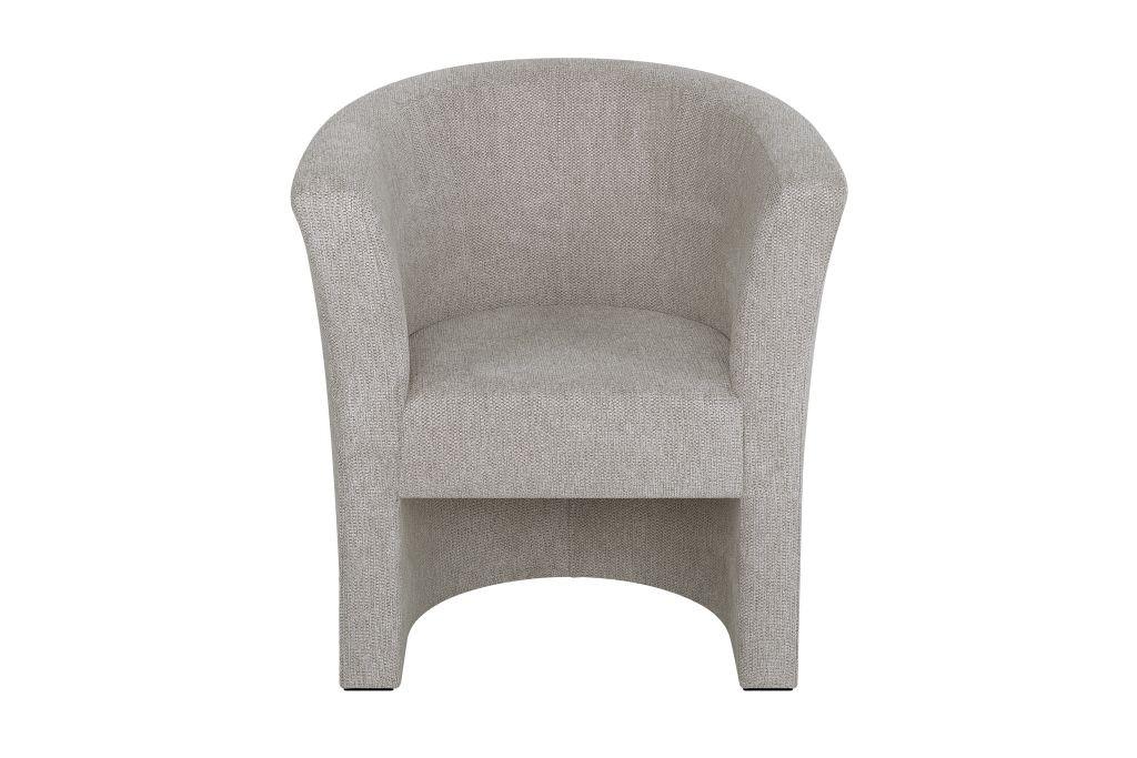 Koktailové kreslo PAUL, béžová tkanina GLOW - čierna/béžová, Konventionell, kompozitné drevo/textil (70/76/64cm) - P & B