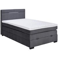 Boxspringbett mit Topper & Bettkasten 140x200 cm Tommy - Graphitfarben, MODERN, Holzwerkstoff/Textil (140/200cm)