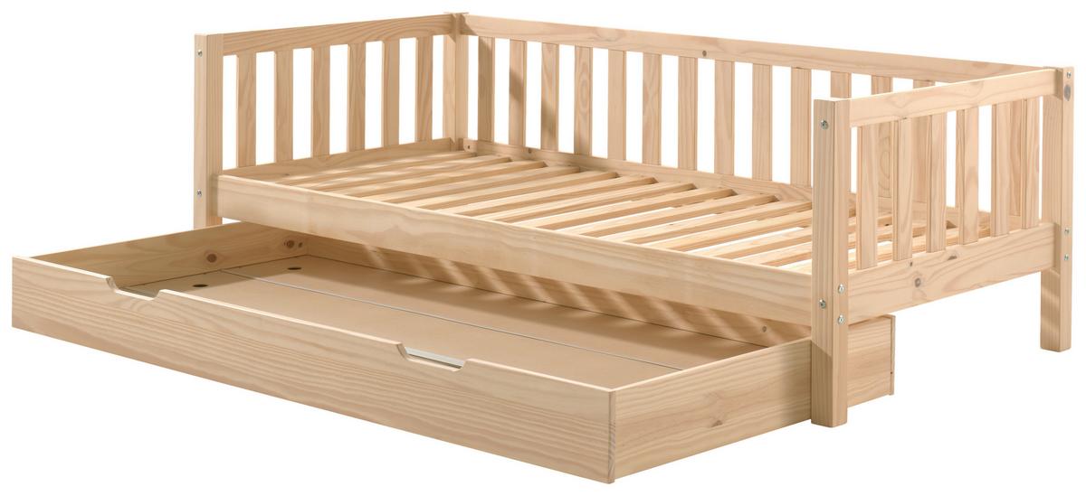 Ausziehbett Fritz Kieferfarben 90x200cm - Kieferfarben, MODERN, Holz/Holzwerkstoff (90/200cm) - MID.YOU
