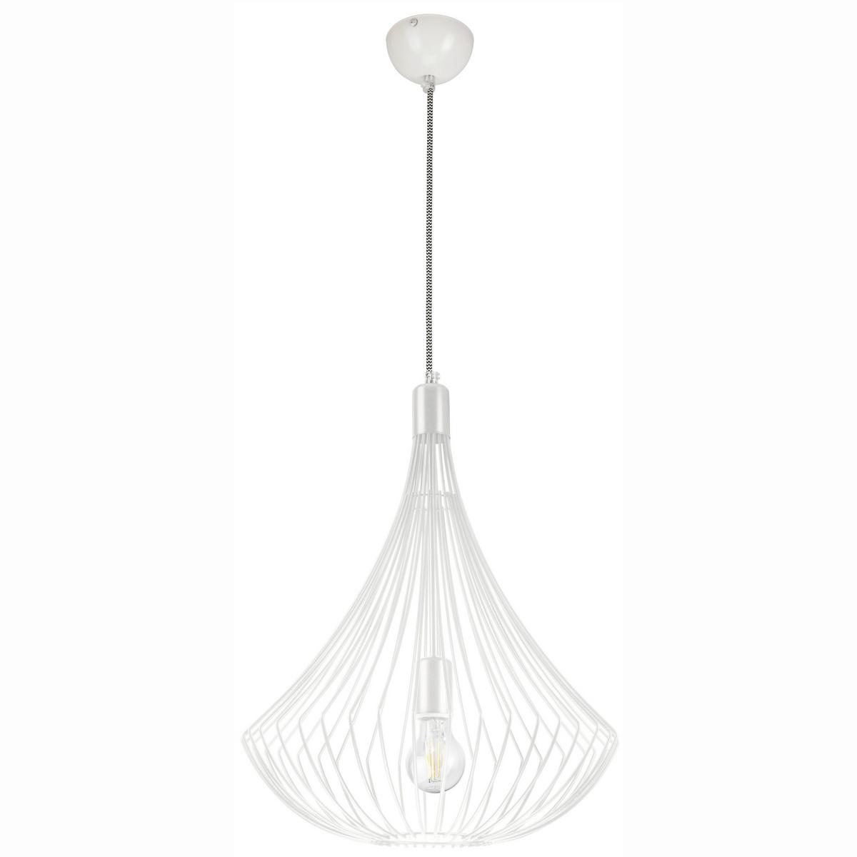 Hängeleuchte 29634 Balerina - Weiß Hochglanz, Design, Metall (90/38/90cm)