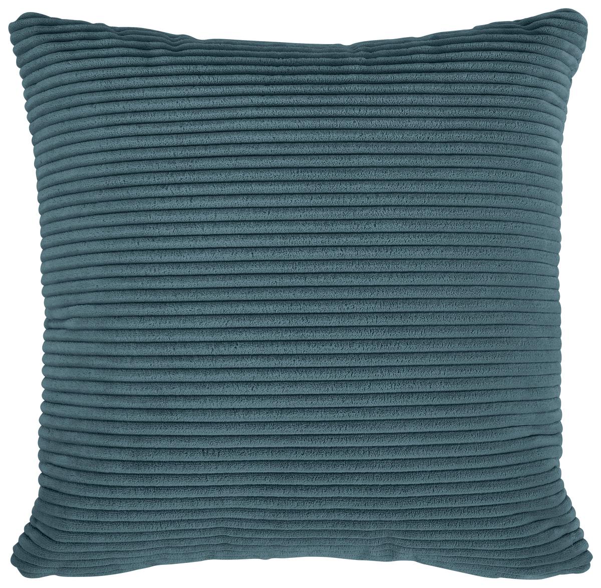 Ecksofa Pearl - Petrol/Schwarz, Design, Textil (196/303cm) - Livetastic