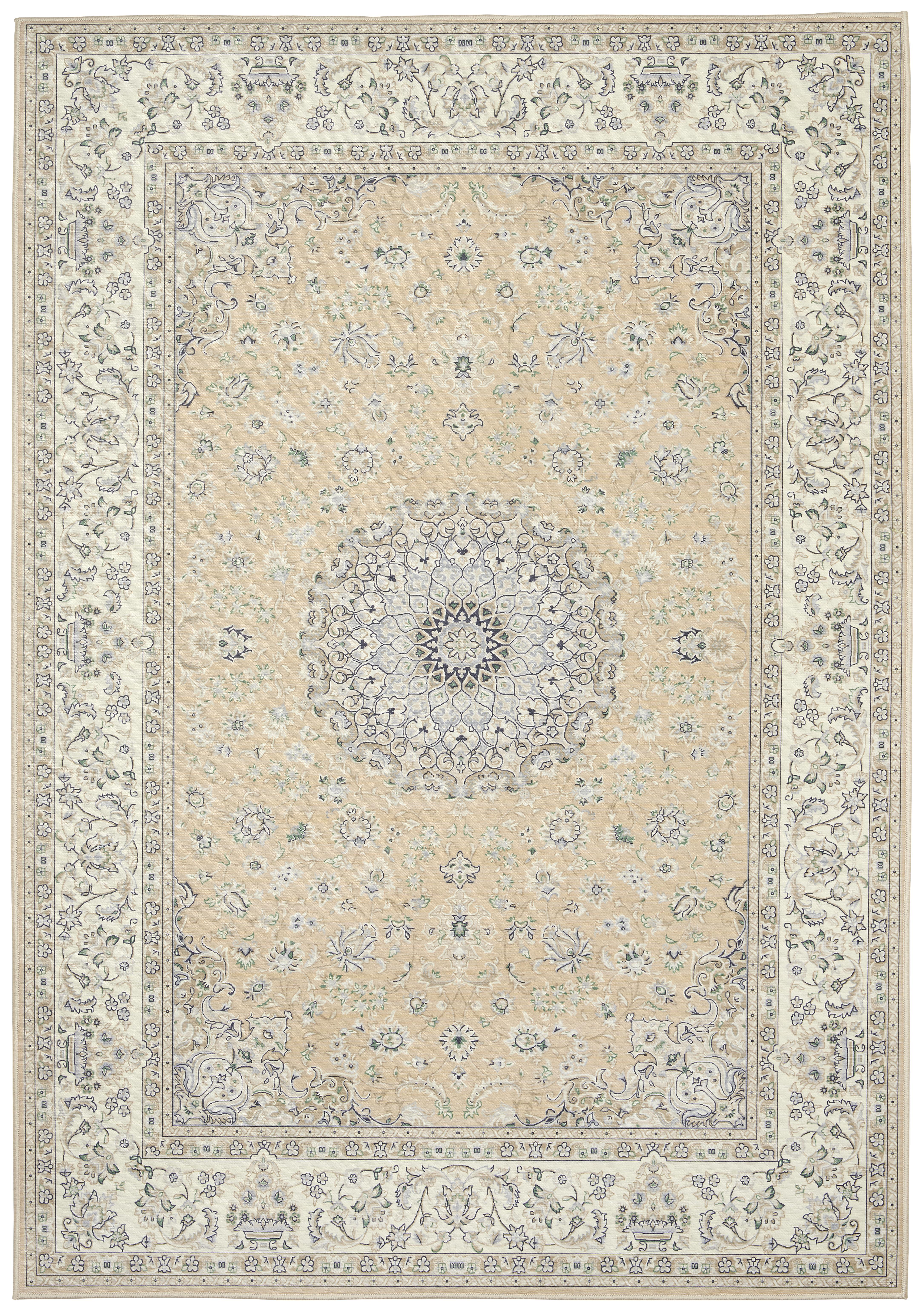 Teppich Vorleger Verschiedene Farben Scarlett 60x90 cm - Beige/Rot, Textil (60/50/40cm) - James Wood