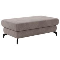 Hocker Bolero taupe, 121x45x67 cm - Taupe/Schwarz, KONVENTIONELL, Textil (121/45/67cm) - Sit & More