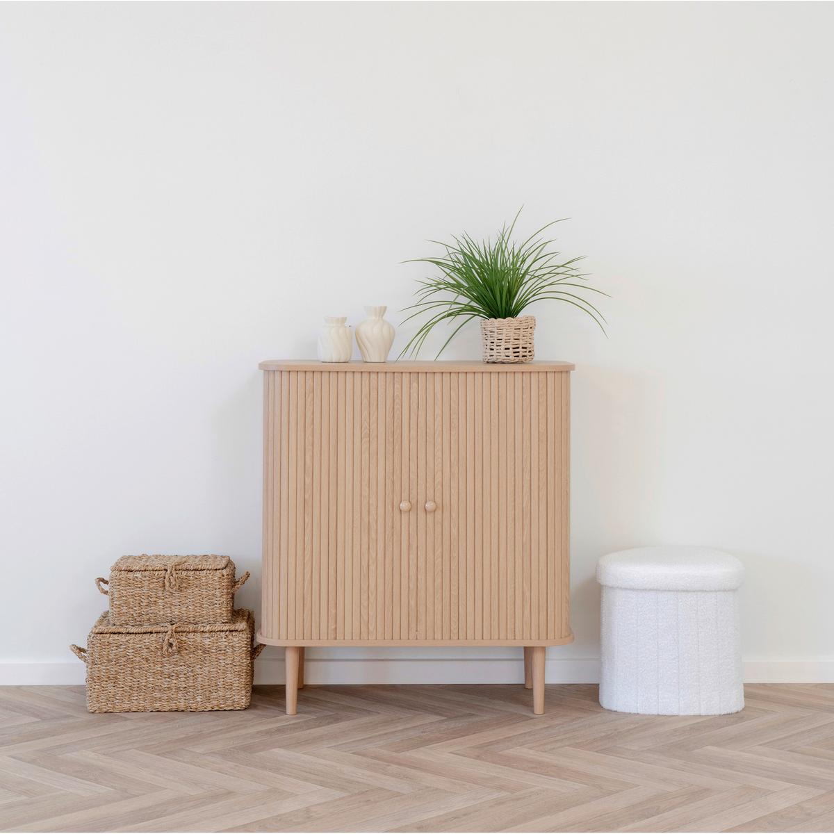 Sideboard Nikko Echtholz Kiefer B: 80cm - Naturfarben, Design, Holz/Holzwerkstoff (80/87/40cm) - MID.YOU
