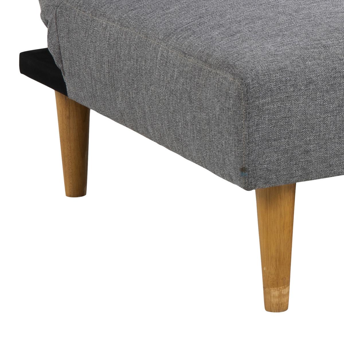 2-sitzer-sofa Mit Schlaffunktion Lukas B: 180 Cm - Eichefarben/Grau, Design, Holz/Textil (180/74/86cm) - MID.YOU