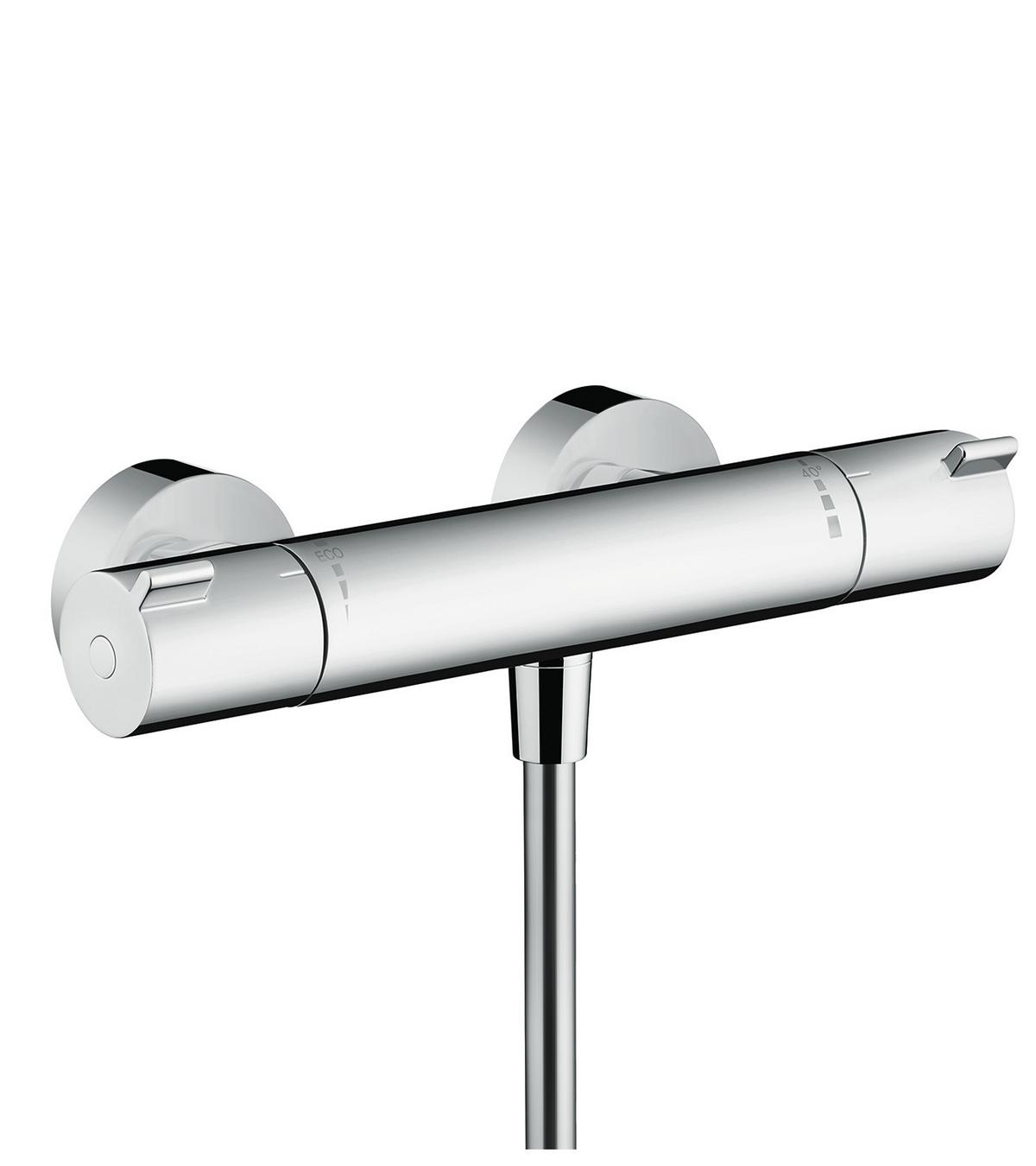 Duscharmatur Hansgrohe Chrom H: 13,3 Cm Mit Thermostat - Chromfarben, Basics (29,6/13,3/10,00cm) - Hansgrohe