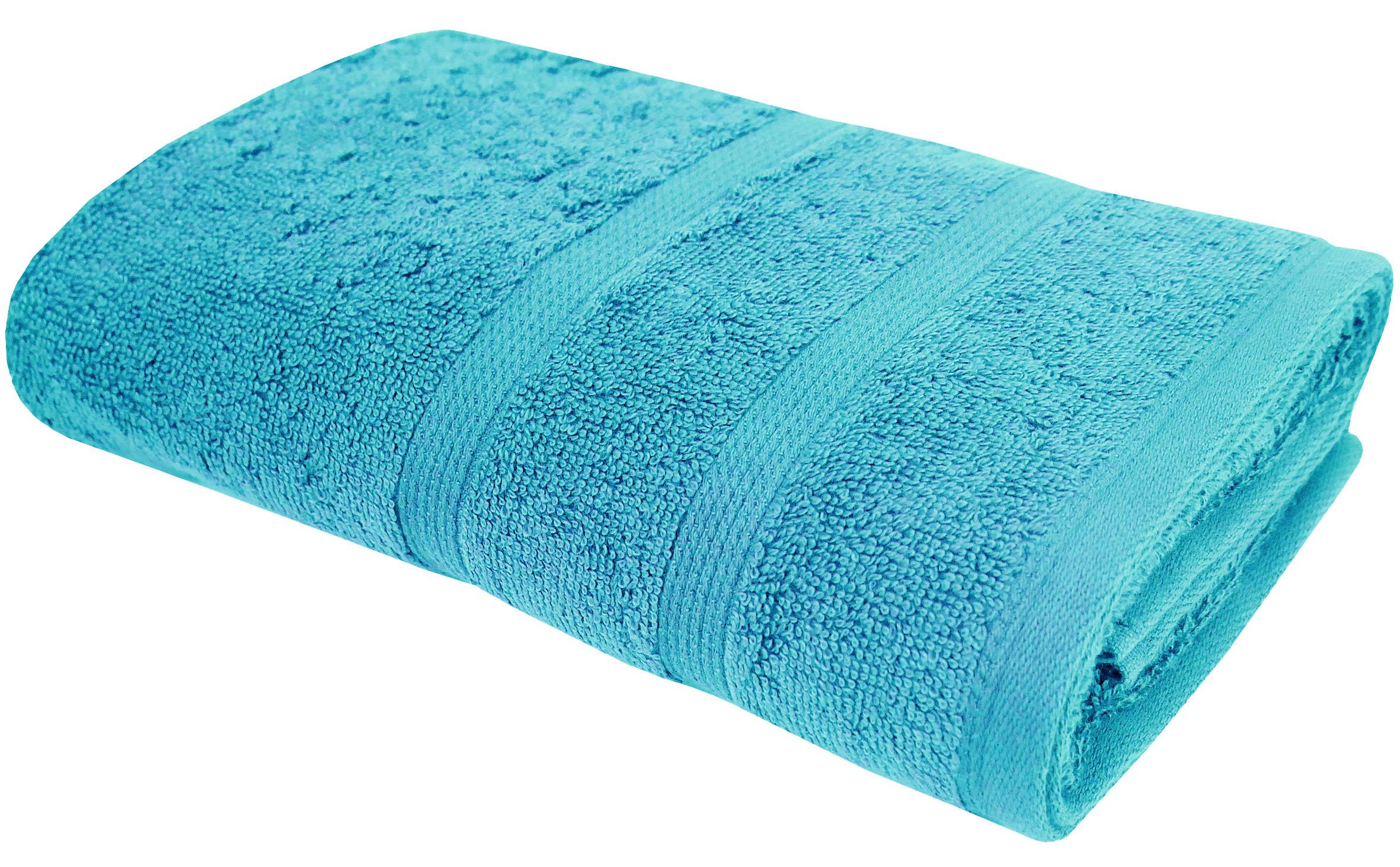 Handtuch Katharina Baumwolle 450g/M2 Türkis 50x100 cm - Türkis, LIFESTYLE, Textil (50/100cm) - Framsohn