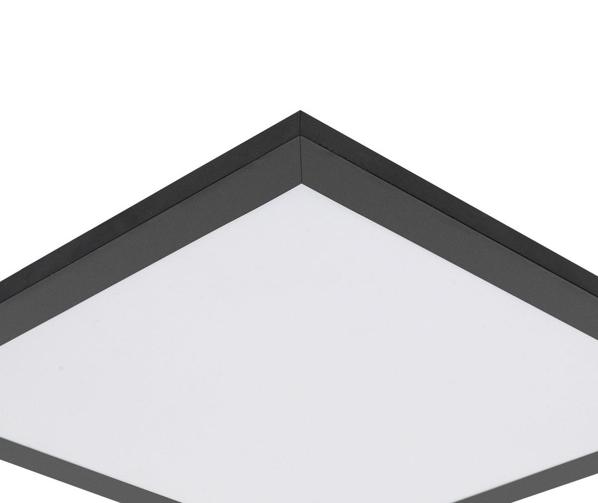 STROPNÍ LED SVÍTIDLO JUO - bílá/černá, Moderní, kov/plast (30/30/5,5cm) - Mömax