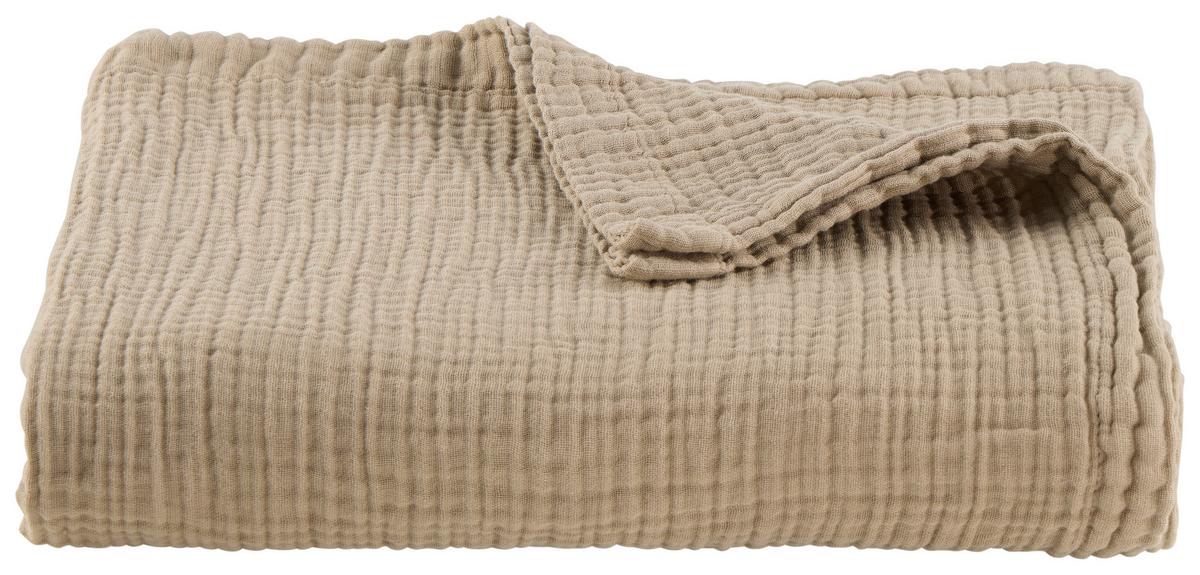 Kuscheldecke Cornelia - Beige, MODERN, Textil (150/200cm) - Luca Bessoni