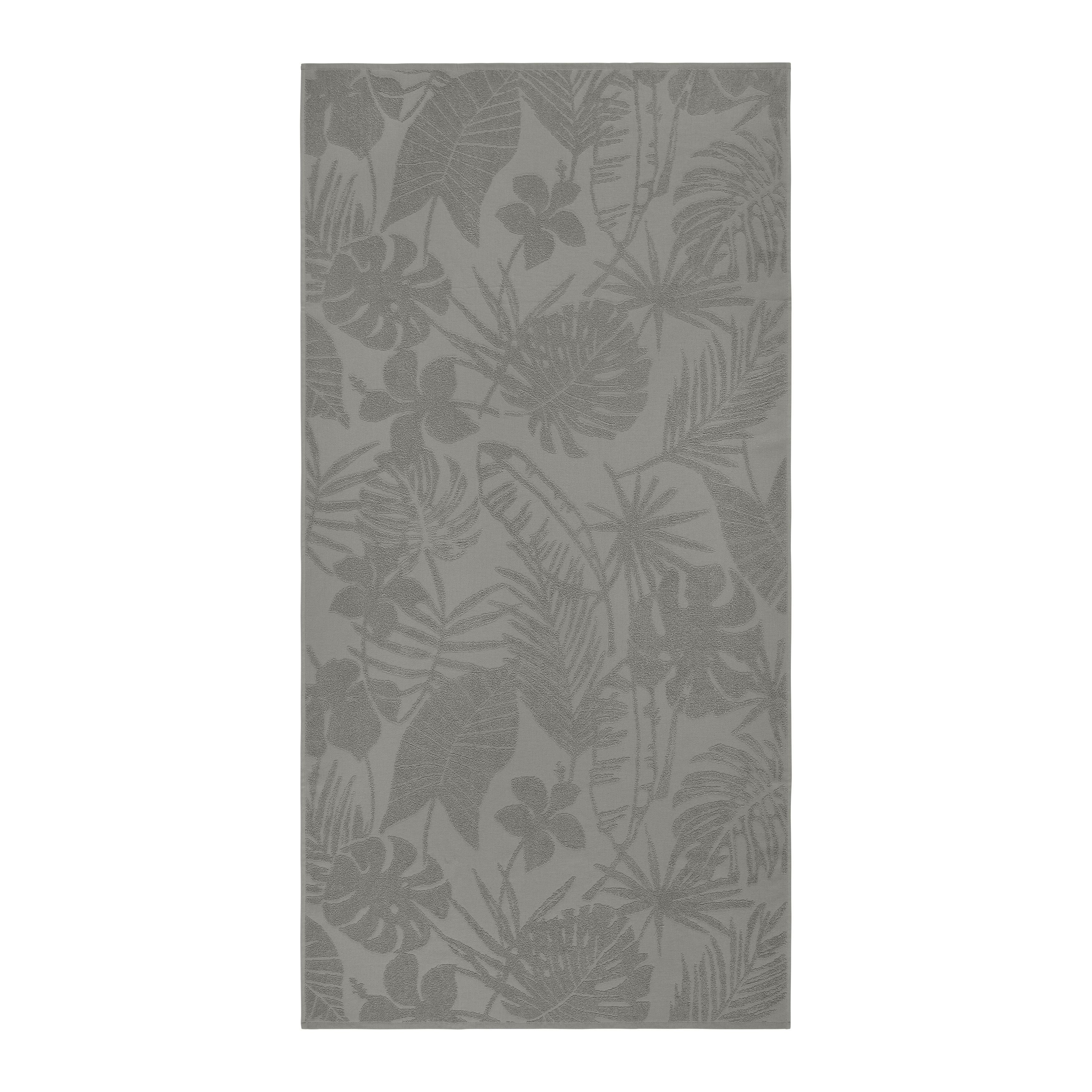 OSUŠKA NA PLÁŽ NELLY - šedá, textil (90/180cm) - Mömax