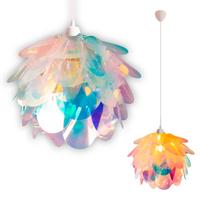 Hängeleuchte H: 31 cm 1-Flammig mit Bunten Blättern - Multicolor, Design, Kunststoff/Metall (41/31cm) - Näve