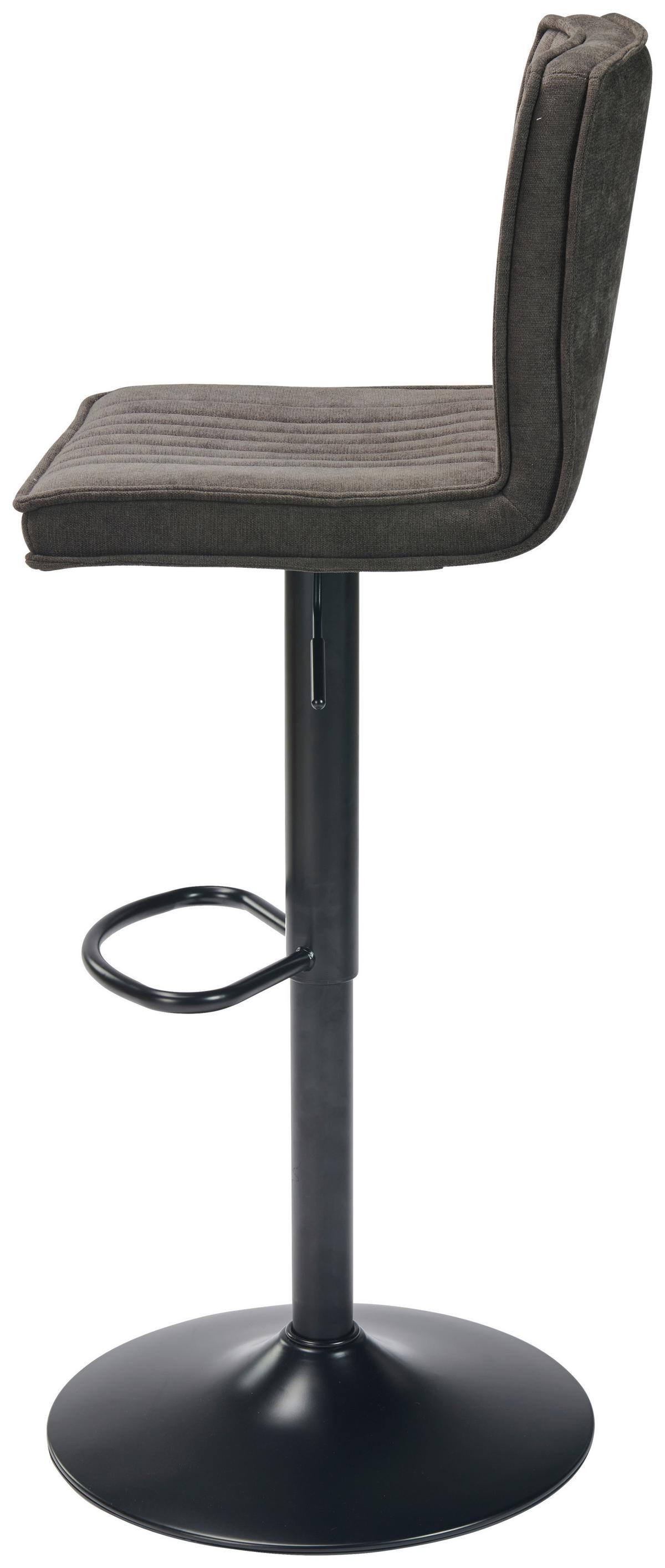 Barová židle BEN - černá, Moderní, kov/dřevo (40/94-114/52cm) - Mömax