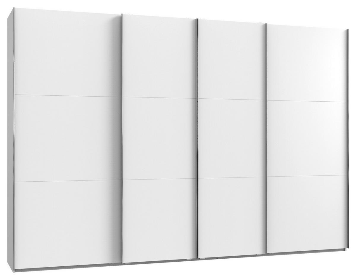 Schwebetürenschrank 350cm Level 36 A, Weiß - Weiß, Basics, Holzwerkstoff (350/216/65cm) - MID.YOU