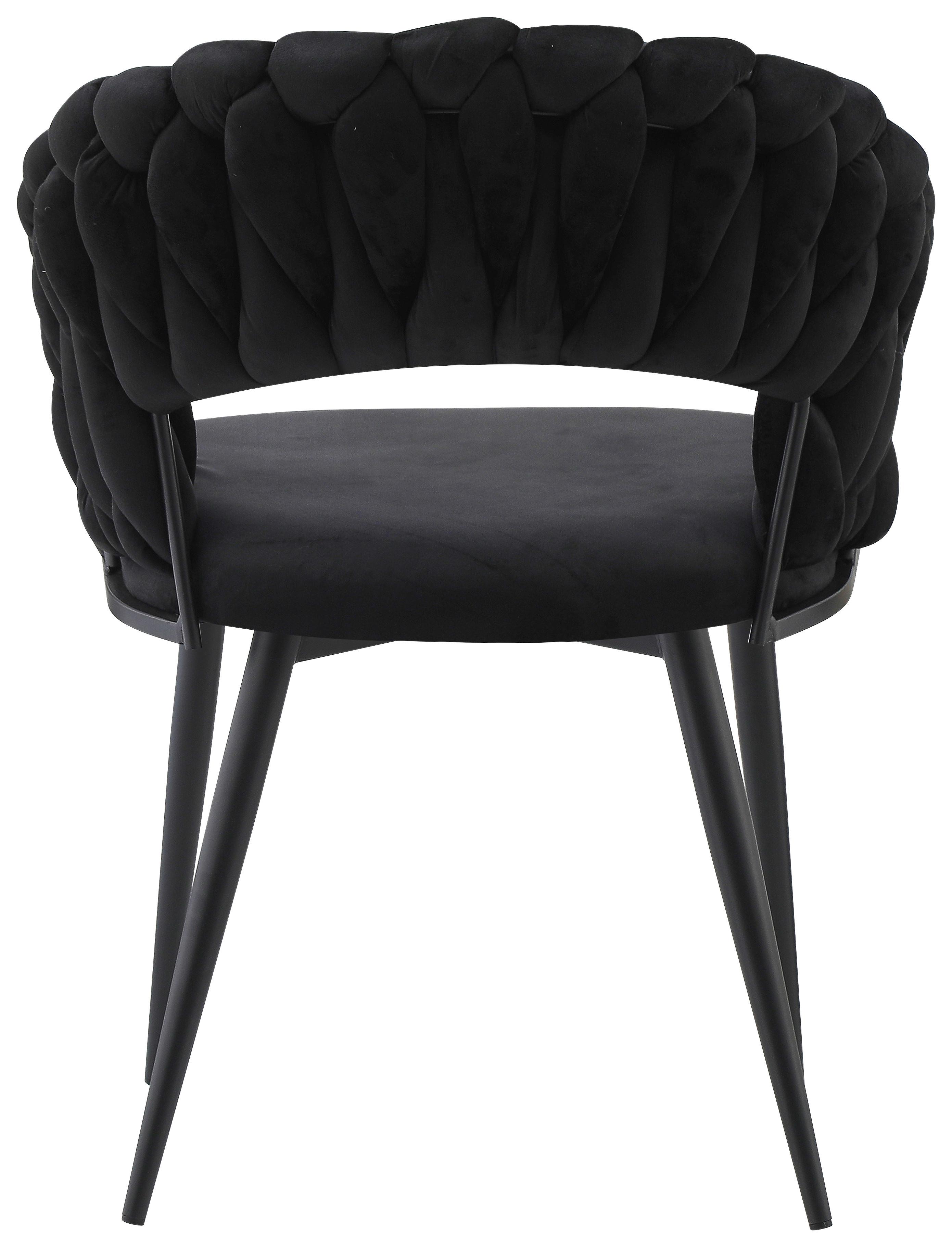 SADA STOLIČIEK S PODRÚČKAMI FINESSE 125 - čierna, Design, kov/plast (61/82/60cm) - Kayoom