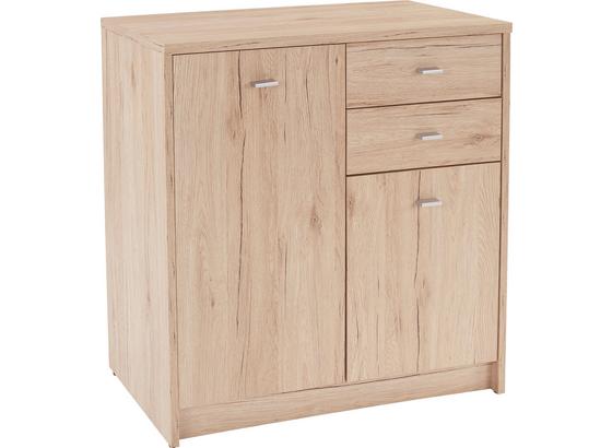 Kommode 4-You YUK04 B:74cm San Remo Eiche Dekor - Eichefarben, MODERN, Holzwerkstoff (74/85,4/34,6cm) Kommode 4-You YUK04 B:74cm San Remo Eiche Dekor - Eichefarben, MODERN, Holzwerkstoff (74/85,4/34,6cm)