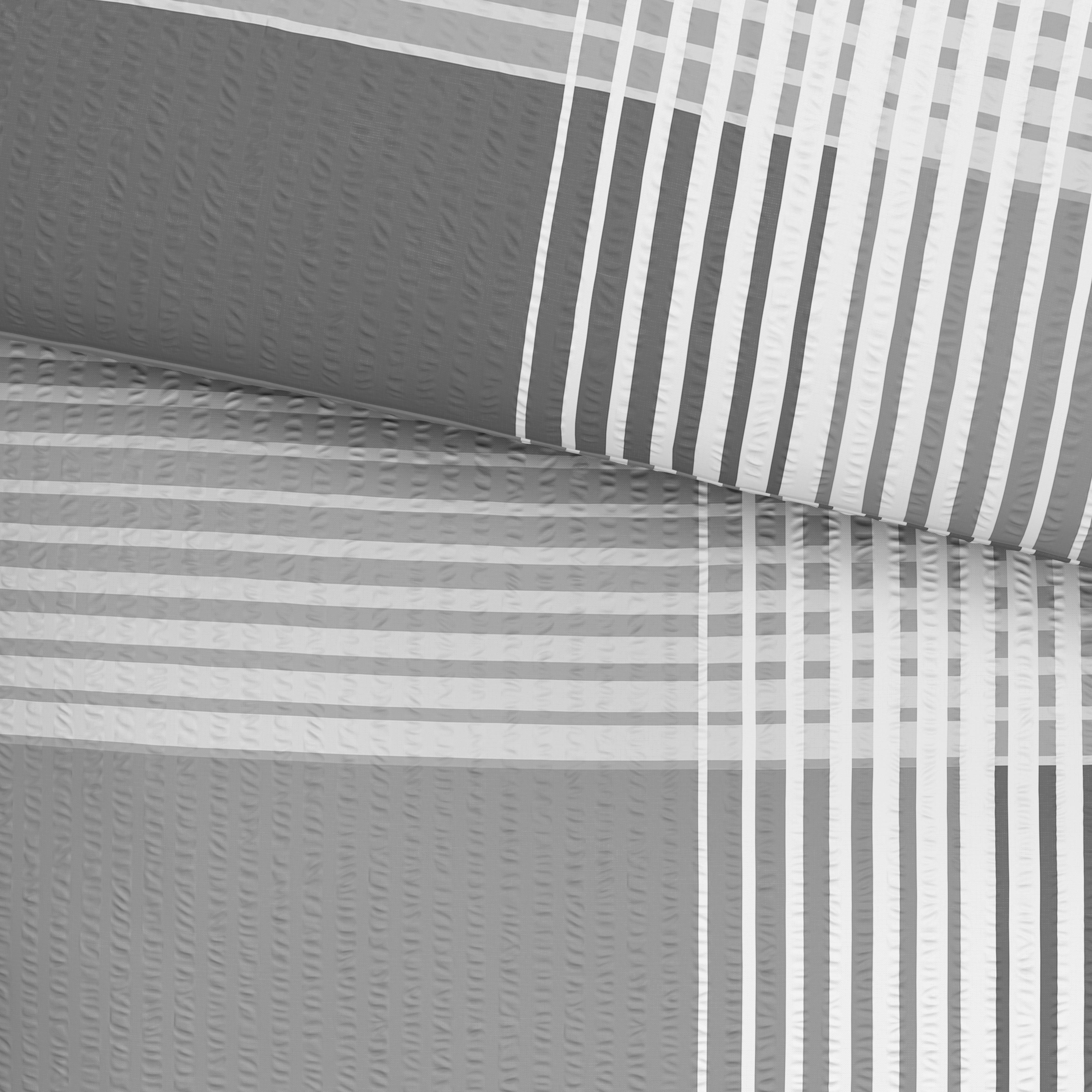 Bettwäsche 140x200 cm Enja Baumwolle Silber - Silberfarben, MODERN, Textil (140/200cm) - Luca Bessoni