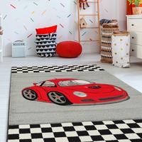 Webteppich Rot Naturfaser Infinity Kids 160x230cm - Rot, MODERN, Textil (160/230cm)