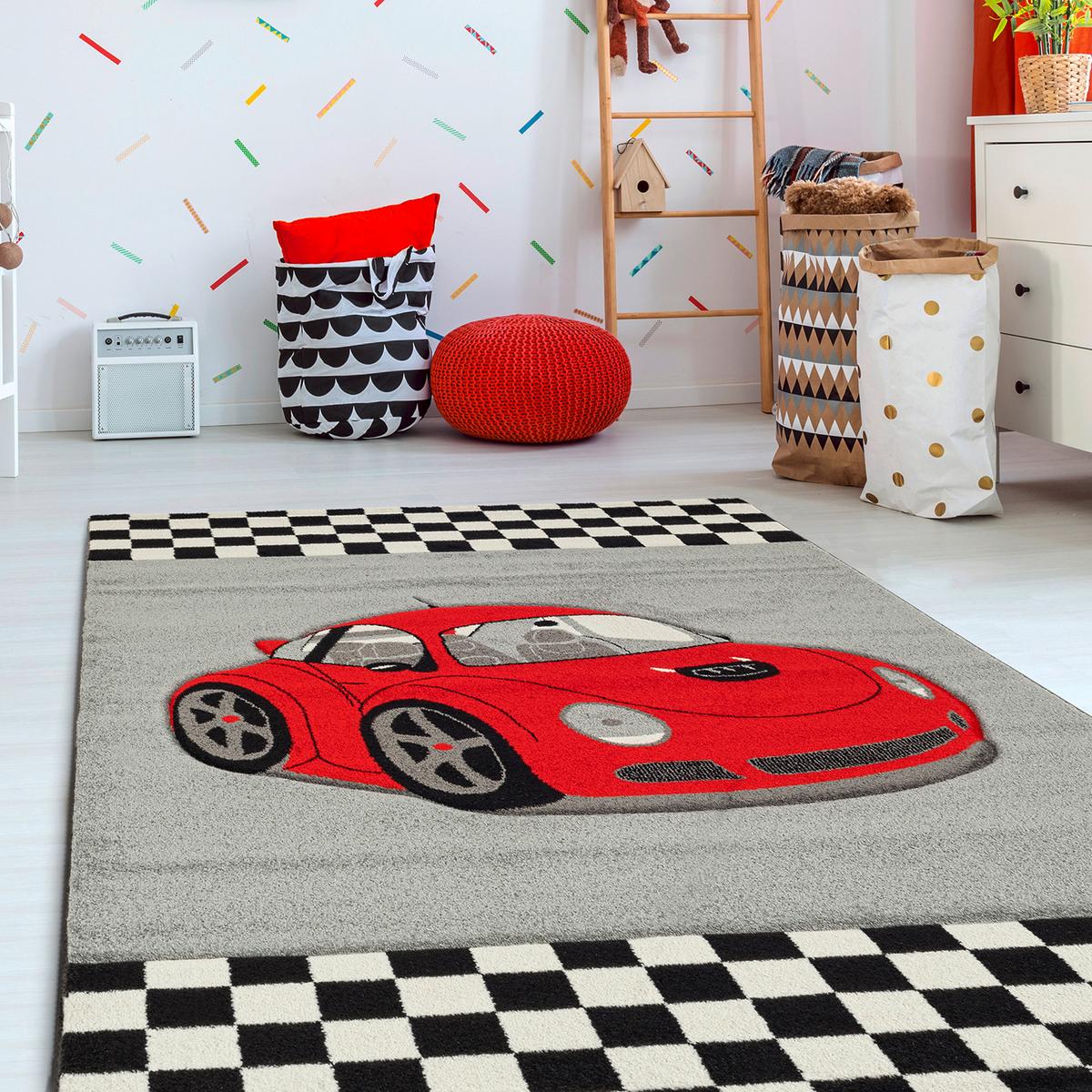 Webteppich Rot Naturfaser Infinity Kids 160x230cm - Rot, MODERN, Textil (160/230cm)
