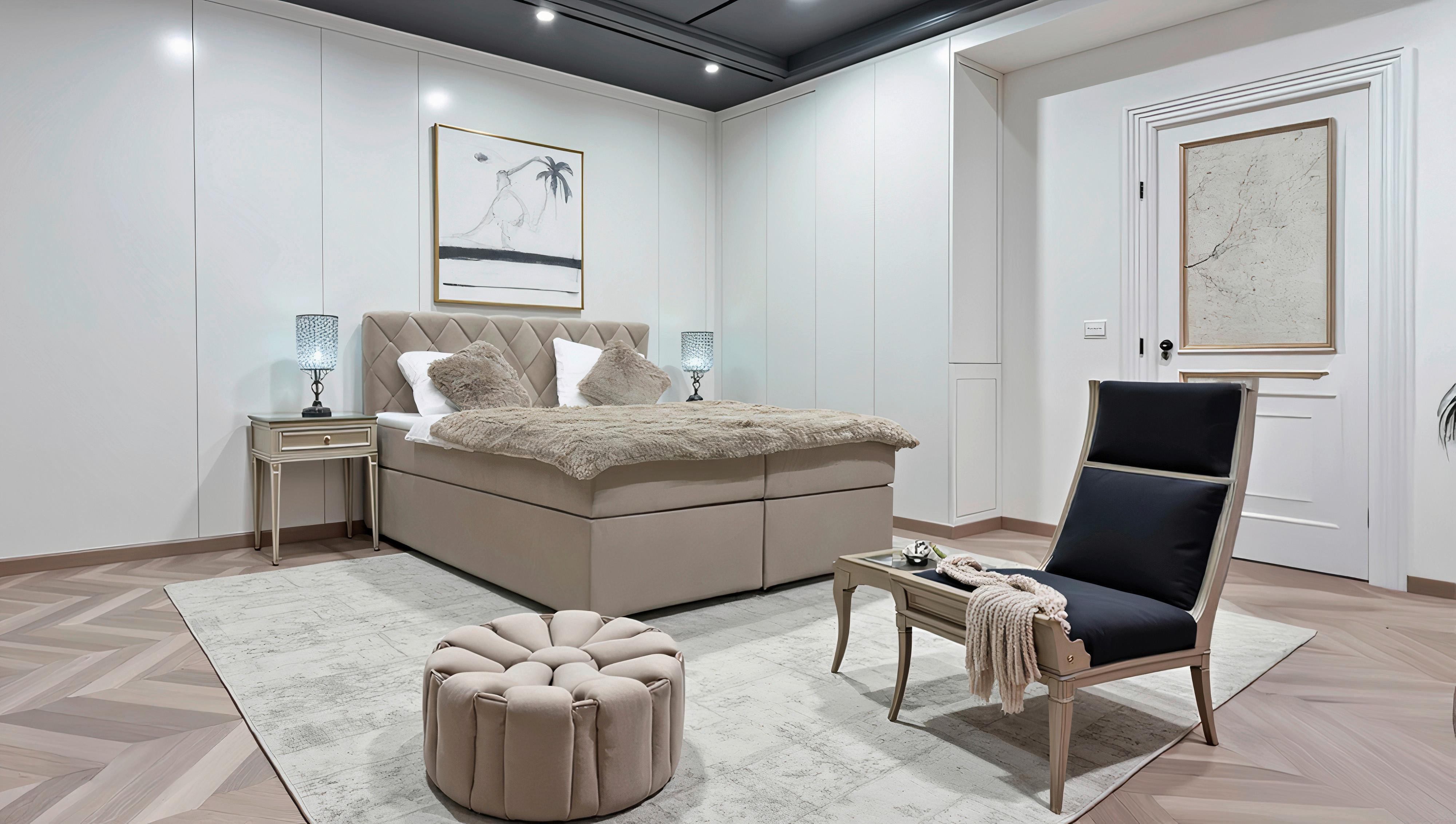 Boxbett Capri Beige Lf: 140x200 Cm - Beige, MODERN, Textil (140/200cm) - Livetastic