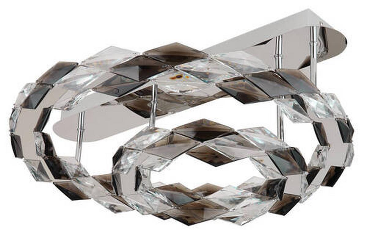 Led-deckenleuchte 67318d1 - Klar, Design, Kunststoff/Metall (55/24cm) - Globo