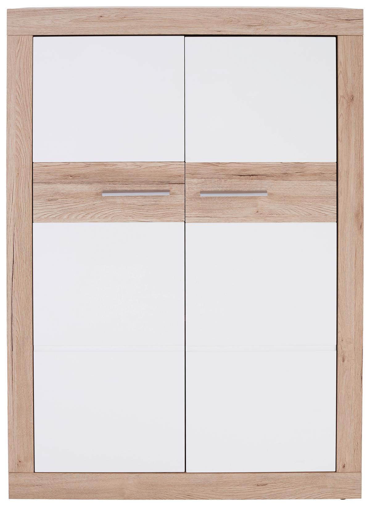 Odporúčaná kombinácia MALTA - SAN REMO 6 - biela/farba duba, Modern, kompozitné drevo/plast (320/197/42cm)