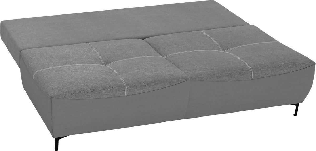 Schlafsofa Wendy - Dunkelgrau/Schwarz, Design, Textil (197/94/96cm) - MID.YOU