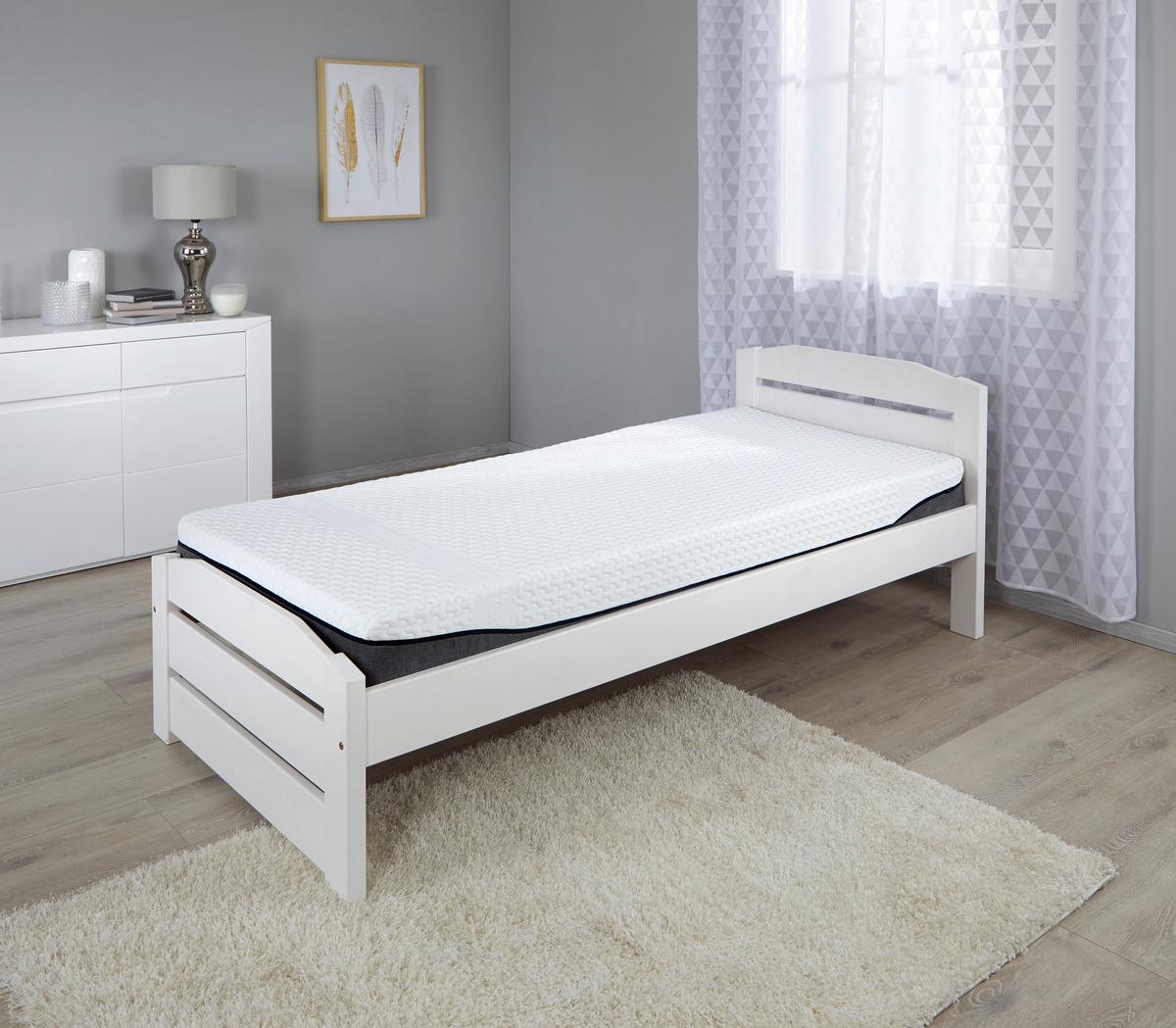 Kaltschaummatratze Homestar 160x200 cm H2 H: 17 cm - Weiß, Textil (160/200cm) - Primatex