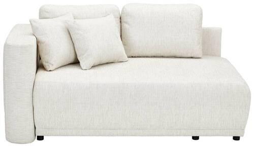Chaiselongue Nello - Sandfarben/Schwarz, KONVENTIONELL, Textil (93/73/171cm) - MID.YOU
