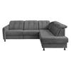 Ecksofa Minori Chenille Anthrazit, S: 270x198 cm - Anthrazit/Schwarz, MODERN, Textil (270/198cm) - Livetastic