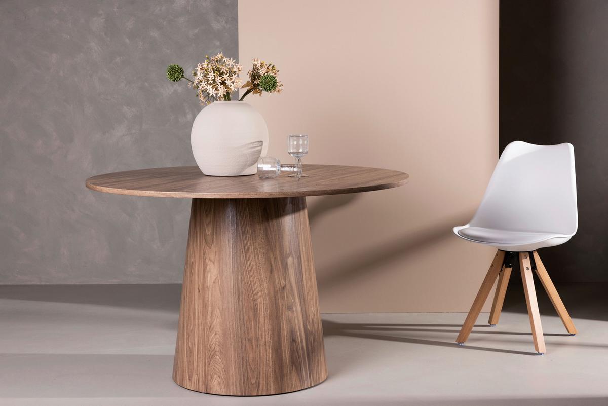 Esstisch Lanzo - Beige, Design, Holzwerkstoff (120/120/75cm) - Livetastic