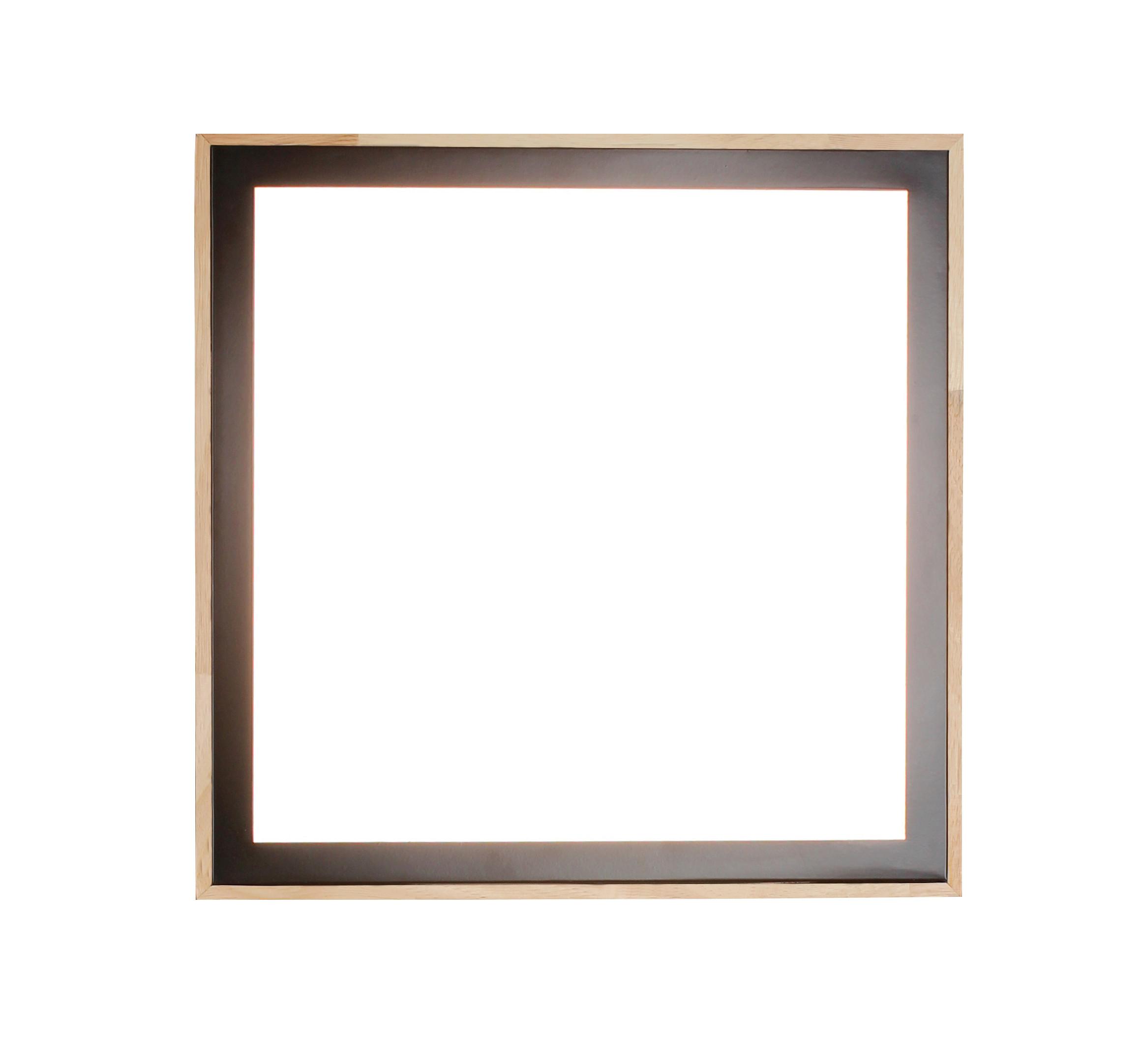Led-deckenleuchte 9080 S Wo Solstar - Buchefarben/Schwarz, Natur, Holz/Kunststoff (28,5/28,5/8cm)