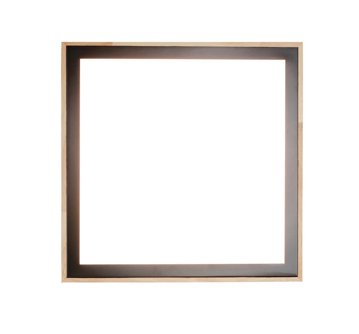 Led-deckenleuchte 9080 L Wo Solstar - Buchefarben/Schwarz, Natur, Holz/Kunststoff (39/39/9cm)